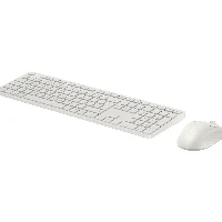 HP Multi-Device Dual-Mode Mouse and Keyboard Combo 495C, Full-size (100%), Wireless, USB + RF Wireless + Bluetooth, White, Mouse included