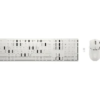HP Multi-Device Dual-Mode Mouse and Keyboard Combo 495C, Full-size (100%), Wireless, USB + RF Wireless + Bluetooth, White, Mouse included