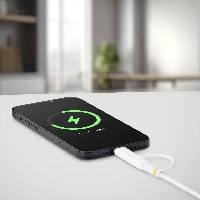 StarTech.com 2m (6ft) 2-in-1 Rugged USB-C Charging Cable with Lightning Adapter, 30W/60W (3A), Apple MFi Certified, Braided USB C Charger Cord for iPhone/iPad/Android, 2 m, USB C, USB C, 0.48 Gbit/s, White