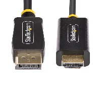 StarTech.com 2m DisplayPort to HDMI Adapter Cable, 4K 60Hz with HDR, DP to HDMI 2.0b, Active Video Converter, DisplayPort Desktop to HDMI Monitor, 2 m, DisplayPort, HDMI Type A (Standard), Male, Male, Straight