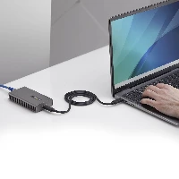 StarTech.com USB4 to Ethernet Adapter, 10GbE, Multi-Gigabit, Thunderbolt Compatible, 10GBASE-T/5G/2.5G NIC, 10G Ethernet Adapter, 0.5m USB4 Cable, Win/Mac, TAA, Wired, USB, Ethernet, 40000 Mbit/s, Grey