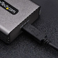 StarTech.com USB4 to Ethernet Adapter, 10GbE, Multi-Gigabit, Thunderbolt Compatible, 10GBASE-T/5G/2.5G NIC, 10G Ethernet Adapter, 0.5m USB4 Cable, Win/Mac, TAA, Wired, USB, Ethernet, 40000 Mbit/s, Grey