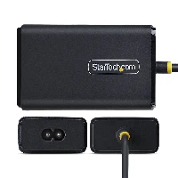 StarTech.com 65W USB-C Laptop Charger, 1.5m Tethered USB-C Cable, Power Adapter Brick for Dell, XPS, HP ProBook, MacBook Pro, Microsoft Surface Pro, Laptop, Indoor, 100 - 240 V, 50 - 60 Hz, 65 W, 5 - 20 V