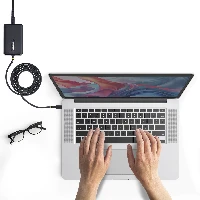 StarTech.com 65W USB-C Laptop Charger, 1.5m Tethered USB-C Cable, Power Adapter Brick for Dell, XPS, HP ProBook, MacBook Pro, Microsoft Surface Pro, Laptop, Indoor, 100 - 240 V, 50 - 60 Hz, 65 W, 5 - 20 V
