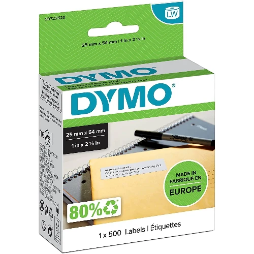 CF500ETICH DYMO LABELWRIT 25X54MM BIANCO