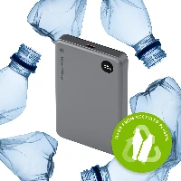 dbramante1928 re-charge - Power Bank 10K Wireless LED - Grey, 10000 mAh, Wireless charging, 3.85 V, Grey