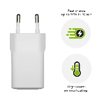 dbramante1928 re-charge Pro - EU Wall Charger - USB-C 30W - W, Indoor, AC, White