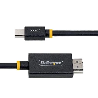 StarTech.com 1m (3ft) Mini DisplayPort to HDMI Adapter Cable, 4K 60Hz with HBR3/HDCP 2.3/DPCP, MDP to HDMI 2.0, Active Video Converter, Mini DisplayPort Desktop to HDMI Monitor, 1 m, Mini DisplayPort, HDMI Type A (Standard), Male, Male, Straight