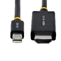 StarTech.com 1m (3ft) Mini DisplayPort to HDMI Adapter Cable, 4K 60Hz with HBR3/HDCP 2.3/DPCP, MDP to HDMI 2.0, Active Video Converter, Mini DisplayPort Desktop to HDMI Monitor, 1 m, Mini DisplayPort, HDMI Type A (Standard), Male, Male, Straight