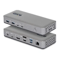 StarTech.com 199UE-USBC-DOCK, Wired, USB 3.2 Gen 2 (3.1 Gen 2) Type-C, 10,100,1000 Mbit/s, Grey, 10 Gbit/s, 4K Ultra HD