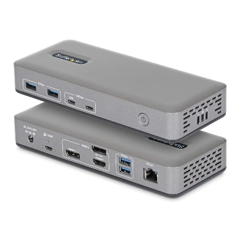 StarTech.com 199UE-USBC-DOCK, Wired, USB 3.2 Gen 2 (3.1 Gen 2) Type-C, 10,100,1000 Mbit/s, Grey, 10 Gbit/s, 4K Ultra HD
