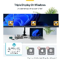 StarTech.com 199UE-USBC-DOCK, Wired, USB 3.2 Gen 2 (3.1 Gen 2) Type-C, 10,100,1000 Mbit/s, Grey, 10 Gbit/s, 4K Ultra HD