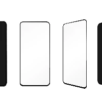 dbramante1928 eco-shield - Galaxy A37 - Black Edge, Samsung, Galaxy A37, Scratch resistant, Transparent, Black, 1 pc(s)