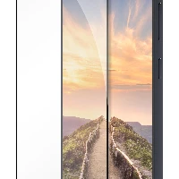 dbramante1928 eco-shield - Galaxy A57 - Black Edge, Samsung, Galaxy A57, Scratch resistant, Black, Transparent, 1 pc(s)