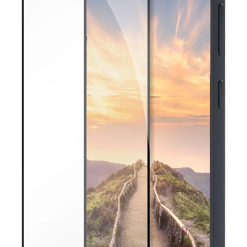 dbramante1928 eco-shield - Galaxy A57 - Black Edge, Samsung, Galaxy A57, Scratch resistant, Black, Transparent, 1 pc(s)