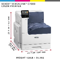 Xerox VersaLink C7000 A3 35/35 ppm Printer Adobe PS3 PCL5e/6 2 Trays Total 620 sheets, Laser, Colour, 1200 x 2400 DPI, A3, 35 ppm, Network ready