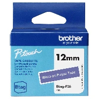 Brother BTAG-F35, White on purple, Philippines, 5 year(s), Brother, P-touch PT-N10, PT-N20, PT-N25BT, 1.2 cm