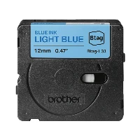 Brother BTAG-L33, Blue on light blue, Philippines, 5 year(s), Brother, P-touch PT-N10, PT-N20, PT-N25BT, 1.2 cm