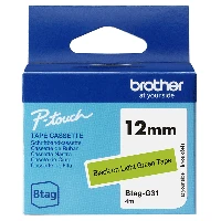 Brother BTAG-G31, Black on green, Philippines, 5 year(s), Brother, P-touch PT-N10, PT-N20, PT-N25BT, 1.2 cm