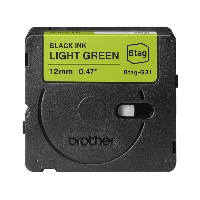 Brother BTAG-G31, Black on green, Philippines, 5 year(s), Brother, P-touch PT-N10, PT-N20, PT-N25BT, 1.2 cm