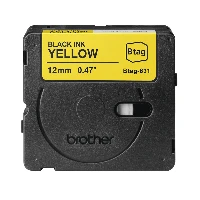 Brother BTAG-631, Black on yellow, Philippines, 5 year(s), Brother, P-touch PT-N10, PT-N20, PT-N25BT, 1.2 cm