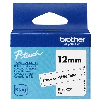 Brother BTAG-231, Black on white, Philippines, 5 year(s), Brother, P-touch PT-N10, PT-N20, PT-N25BT, 1.2 cm