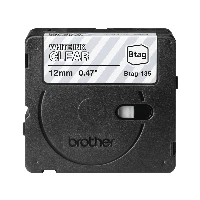 Brother BTAG-135, White on transparent, Philippines, 5 year(s), Brother, P-touch PT-N10, PT-N20, PT-N25BT, 1.2 cm