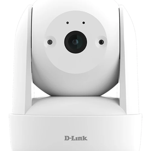 D-Link 2K Pan & Tilt Wi-Fi Camera, IP security camera, Indoor, Wireless, Desk, White, Turret