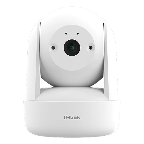 D-Link 2K Pan & Tilt Wi-Fi Camera, IP security camera, Indoor, Wireless, Desk, White, Turret