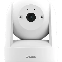 D-Link 2K Pan & Tilt Wi-Fi Camera, IP security camera, Indoor, Wireless, Desk, White, Turret