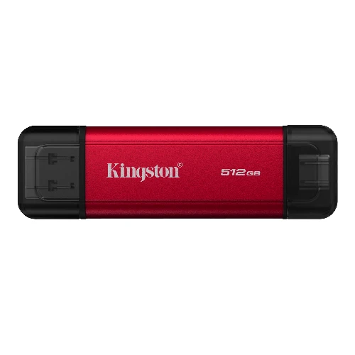 Kingston Technology 512GB Dual USB-A/C Portable SSD, Up to 1050MB/s USB 3.2 Gen 2, 512 GB, USB Type-A / USB Type-C, 3.2 Gen 2 (3.1 Gen 2), 1050 MB/s, Black, Red