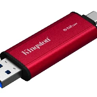 Kingston Technology 512GB Dual USB-A/C Portable SSD, Up to 1050MB/s USB 3.2 Gen 2, 512 GB, USB Type-A / USB Type-C, 3.2 Gen 2 (3.1 Gen 2), 1050 MB/s, Black, Red