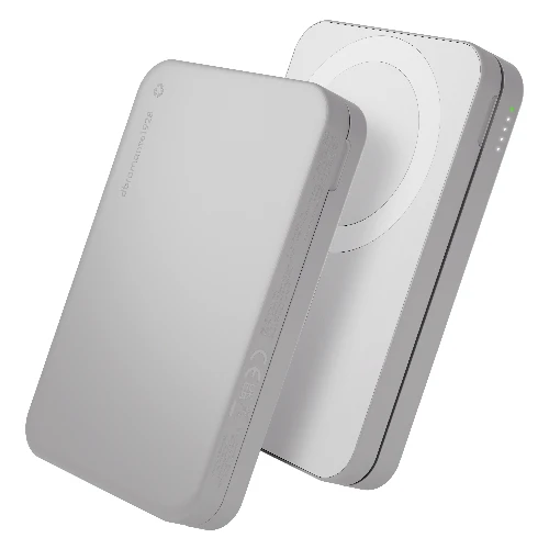dbramante1928 re-charge - Power Bank 8K WL - 3in1 - Qi1.3 - WHT, 8000 mAh, Wireless charging, 15 W, Aluminium