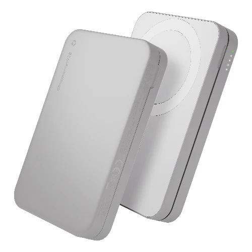 dbramante1928 re-charge - Power Bank 8K WL - 3in1 - Qi1.3 - WHT, 8000 mAh, Wireless charging, 15 W, Aluminium