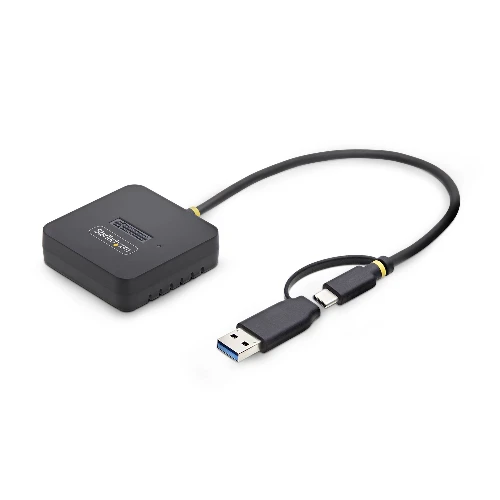 StarTech.com USB-C/USB-A to M.2 NVMe Dock Adapter, 10Gbps, Tool-Free External M.2 NVMe SSD Reader, B+M/M-Key, SSD, M.2, M.2, USB 3.2 Gen 2 (3.1 Gen 2) Type-C, Black, 10 Gbit/s