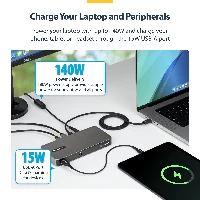 StarTech.com USB-C/USB-A to M.2 NVMe Dock Adapter, 10Gbps, Tool-Free External M.2 NVMe SSD Reader, B+M/M-Key, SSD, M.2, M.2, USB 3.2 Gen 2 (3.1 Gen 2) Type-C, Black, 10 Gbit/s
