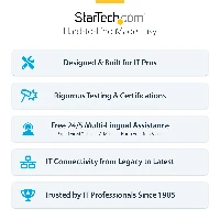StarTech.com USB-C/USB-A to M.2 NVMe Dock Adapter, 10Gbps, Tool-Free External M.2 NVMe SSD Reader, B+M/M-Key, SSD, M.2, M.2, USB 3.2 Gen 2 (3.1 Gen 2) Type-C, Black, 10 Gbit/s