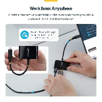 StarTech.com USB-C to HDMI Multiport Adapter with 140W PD Charging, 4K 60Hz HDMI, USB 5Gbps Hub, Mini Dock For MacBook / Dell / Thinkpad / HP / iPad / Tablets, Wired, USB 3.2 Gen 1 (3.1 Gen 1) Type-C, 140 W, Black, 5 Gbit/s, 4K Ultra HD
