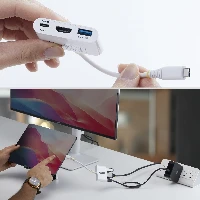 StarTech.com USB-C to HDMI Multiport Adapter with 140W PD Charging, 4K 60Hz HDMI, USB 5Gbps Hub, Mini Dock For MacBook / Dell / Thinkpad / HP / iPad / Tablets, Wired, USB 3.2 Gen 1 (3.1 Gen 1) Type-C, 140 W, White, 5 Gbit/s, 4K DCI