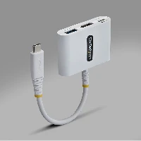 StarTech.com USB-C to HDMI Multiport Adapter with 140W PD Charging, 4K 60Hz HDMI, USB 5Gbps Hub, Mini Dock For MacBook / Dell / Thinkpad / HP / iPad / Tablets, Wired, USB 3.2 Gen 1 (3.1 Gen 1) Type-C, 140 W, White, 5 Gbit/s, 4K DCI