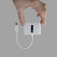 StarTech.com USB-C to HDMI Multiport Adapter with 140W PD Charging, 4K 60Hz HDMI, USB 5Gbps Hub, Mini Dock For MacBook / Dell / Thinkpad / HP / iPad / Tablets, Wired, USB 3.2 Gen 1 (3.1 Gen 1) Type-C, 140 W, White, 5 Gbit/s, 4K DCI