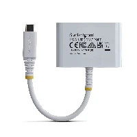StarTech.com USB-C to HDMI Multiport Adapter with 140W PD Charging, 4K 60Hz HDMI, USB 5Gbps Hub, Mini Dock For MacBook / Dell / Thinkpad / HP / iPad / Tablets, Wired, USB 3.2 Gen 1 (3.1 Gen 1) Type-C, 140 W, White, 5 Gbit/s, 4K DCI