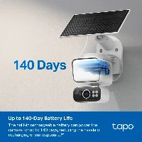 TP-Link Tapo Solar-Powered Floodlight Pan/Tilt Security Camera Kit, IP security camera, Outdoor, Wired & Wireless, 800 lm, 4000 K, CE,FCC,NCC,BSMI,JFR,VCCI,DOE,CEC,NTRA,KC,RCM