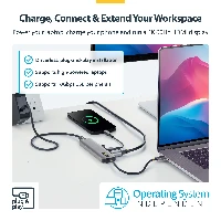 StarTech.com USB-C to HDMI Multiport Adapter with 140W PD Charging, 4K 60Hz, USB 10Gbps Hub, Type-C Mini Dock for MacBook / Dell / Thinkpad / HP, Wired, USB 3.2 Gen 2 (3.1 Gen 2) Type-C, 140 W, Grey, 10 Gbit/s, 4K Ultra HD