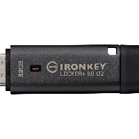 Kingston Technology IronKey 32GB Locker Plus 50 G2, FIPS 197, AES-256, 32 GB, USB Type-A, 3.2 Gen 1 (3.1 Gen 1), 145 MB/s, Cap, Black