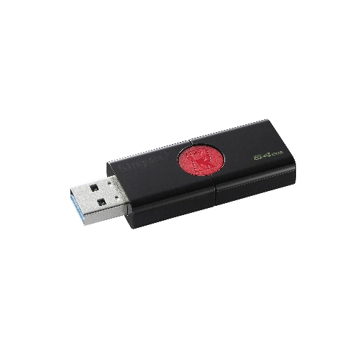 Kingston Technology DataTraveler 106, 64 GB, USB Type-A, 3.2 Gen 1 (3.1 Gen 1), Slide, Black, Red