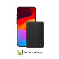 dbramante1928 re-charge - Power Bank - 5.000mAh - Black, 5000 mAh, Lithium Polymer (LiPo), Black