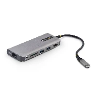 StarTech.com USB-C to HDMI Multiport Adapter, 140W PD Charging, 4K 60Hz, 3-Port USB 10Gbps Hub, SD Card Slot, 2.5GbE, Mini Dock for MacBook / Dell / Thinkpad / HP, Wired, USB 3.2 Gen 2 (3.1 Gen 2) Type-C, 140 W, 10,100,1000,2500 Mbit/s, Grey, SD