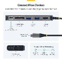 StarTech.com USB-C to HDMI Multiport Adapter, 140W PD Charging, 4K 60Hz, 3-Port USB 10Gbps Hub, SD Card Slot, 2.5GbE, Mini Dock for MacBook / Dell / Thinkpad / HP, Wired, USB 3.2 Gen 2 (3.1 Gen 2) Type-C, 140 W, 10,100,1000,2500 Mbit/s, Grey, SD