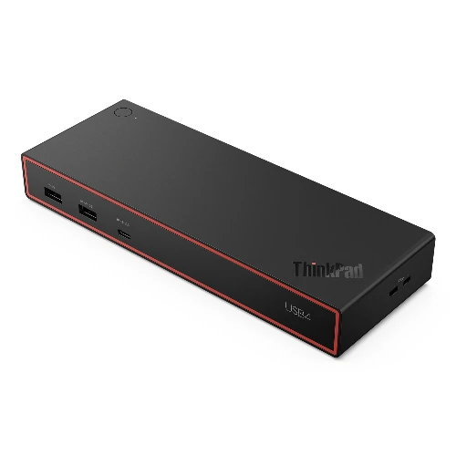 Lenovo ThinkPad USB4 Dock 5000, Wired, Thunderbolt 4, 65 W, 1000 Mbit/s, Black, Eclipse Black